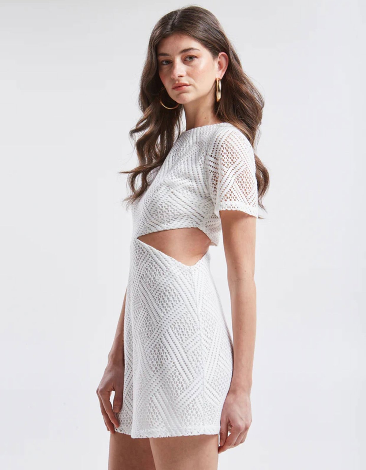 Ananke Clothing Nora knitted cut out mini dress