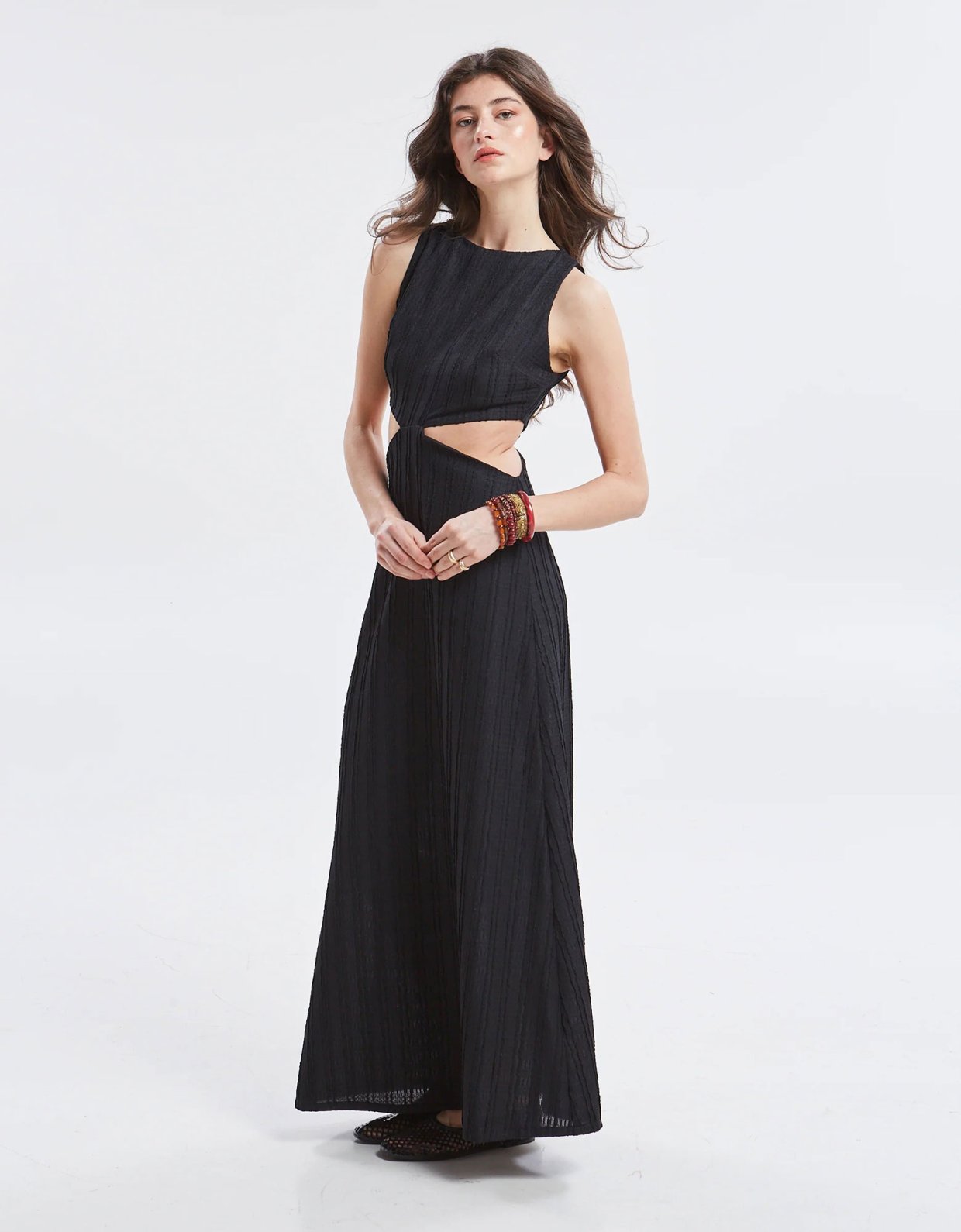 Ananke Clothing Lucina lace cut out dress black