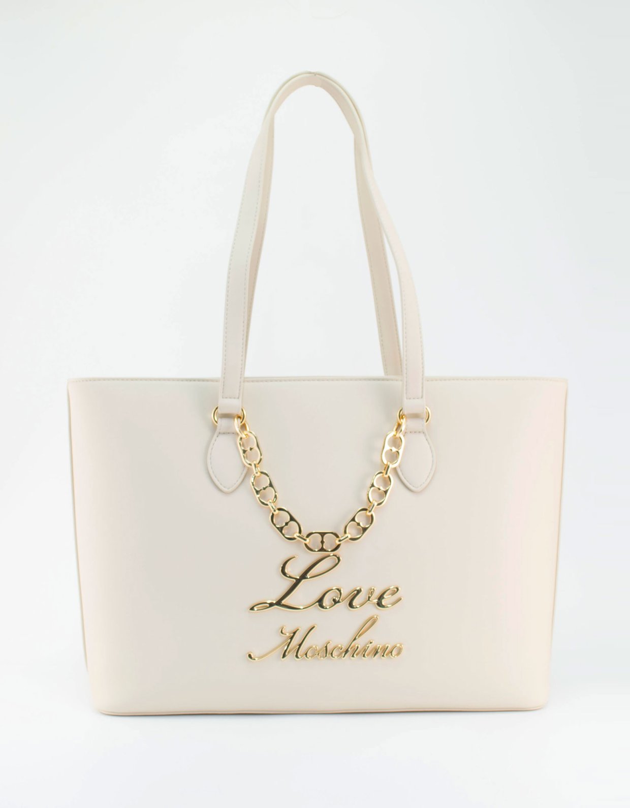 Love Moschino Shoulder bag chain avorio