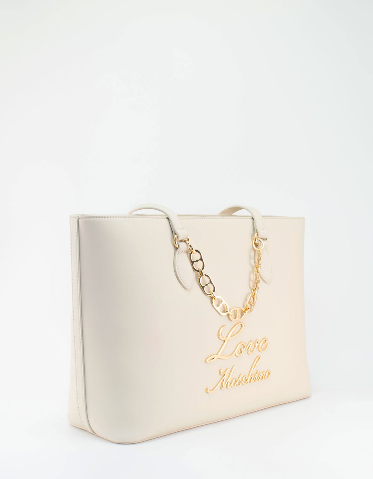 Love Moschino Shoulder bag chain avorio