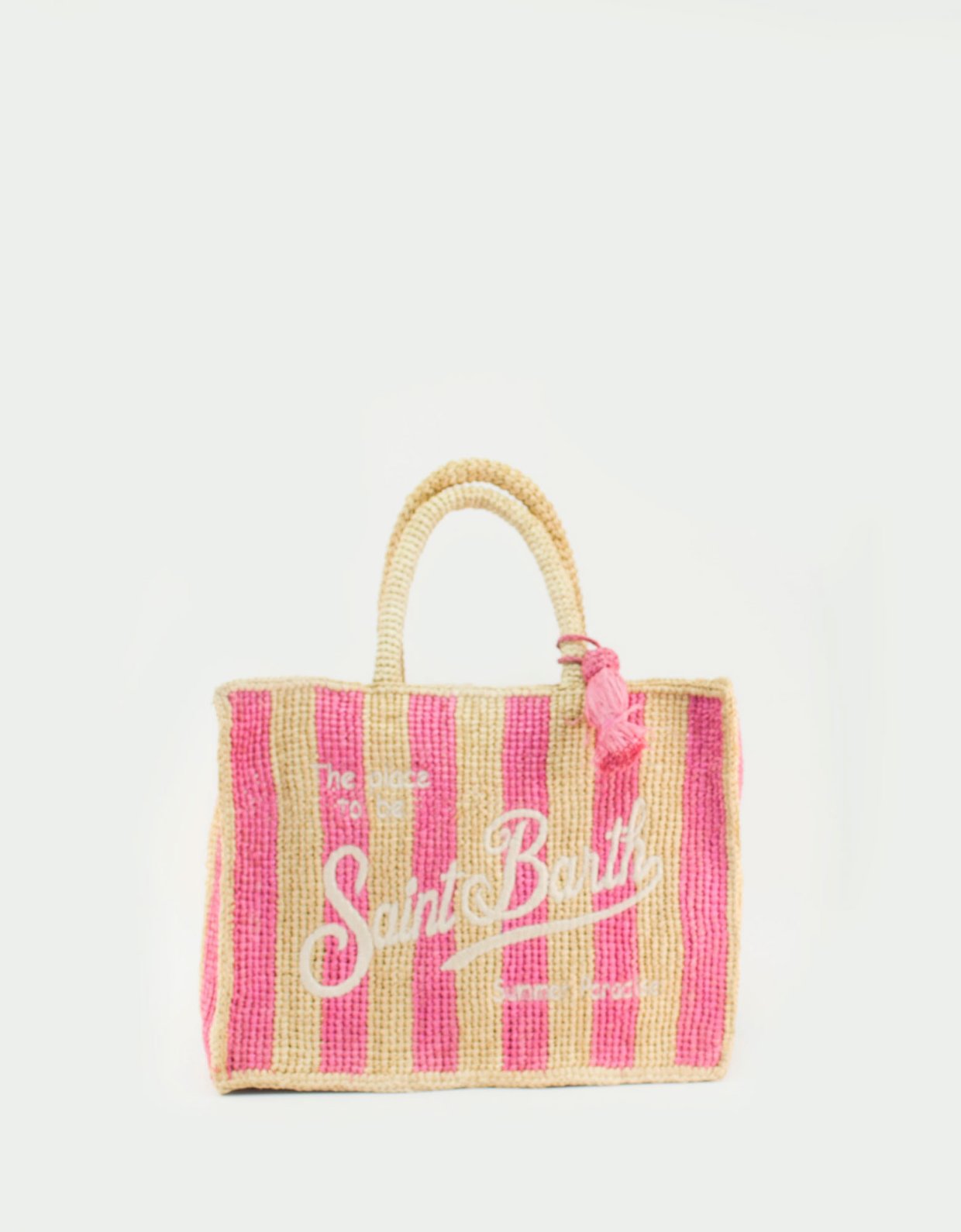 MC2 Saint Barth Striped Colette raffia handbag