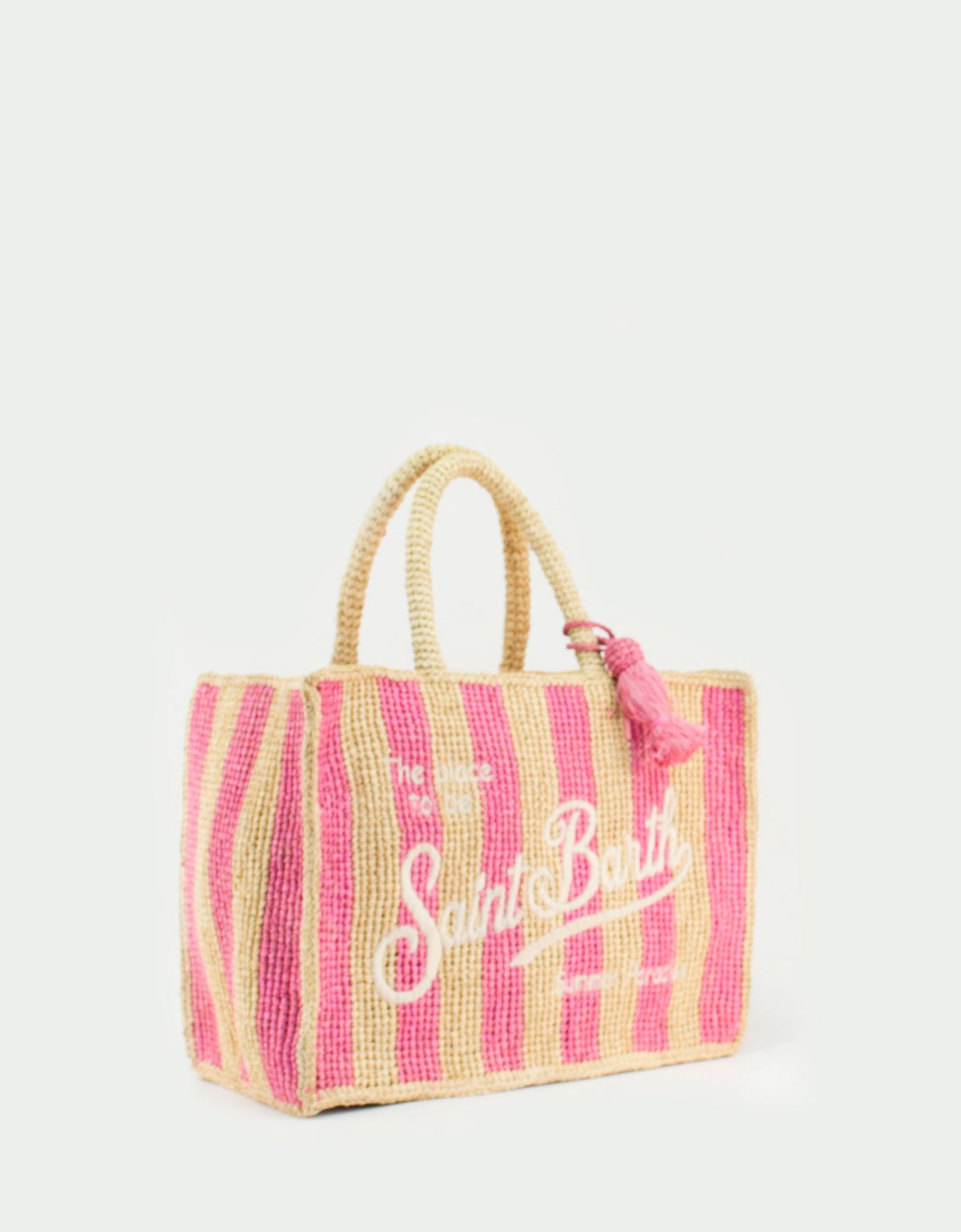 MC2 Saint Barth Striped Colette raffia handbag