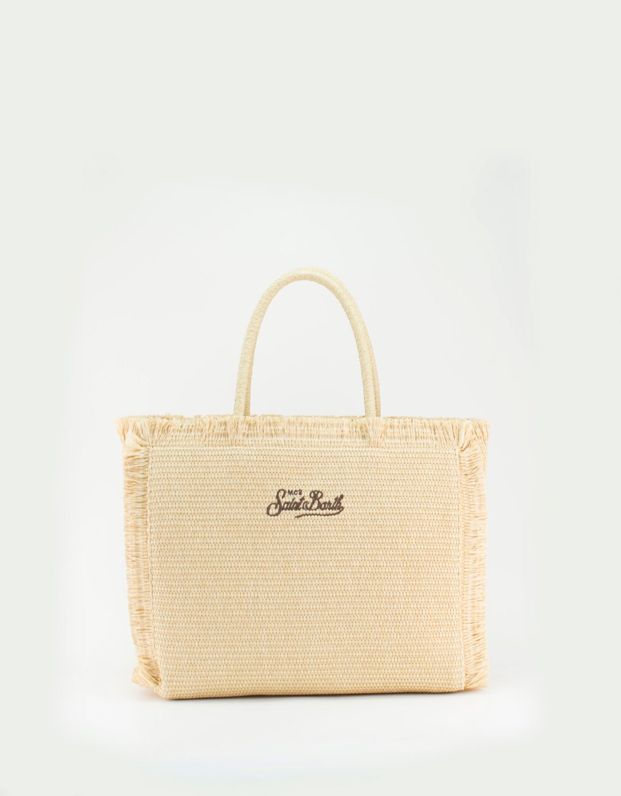 MC2 Saint Barth Vanity straw handbag with palm embroidery