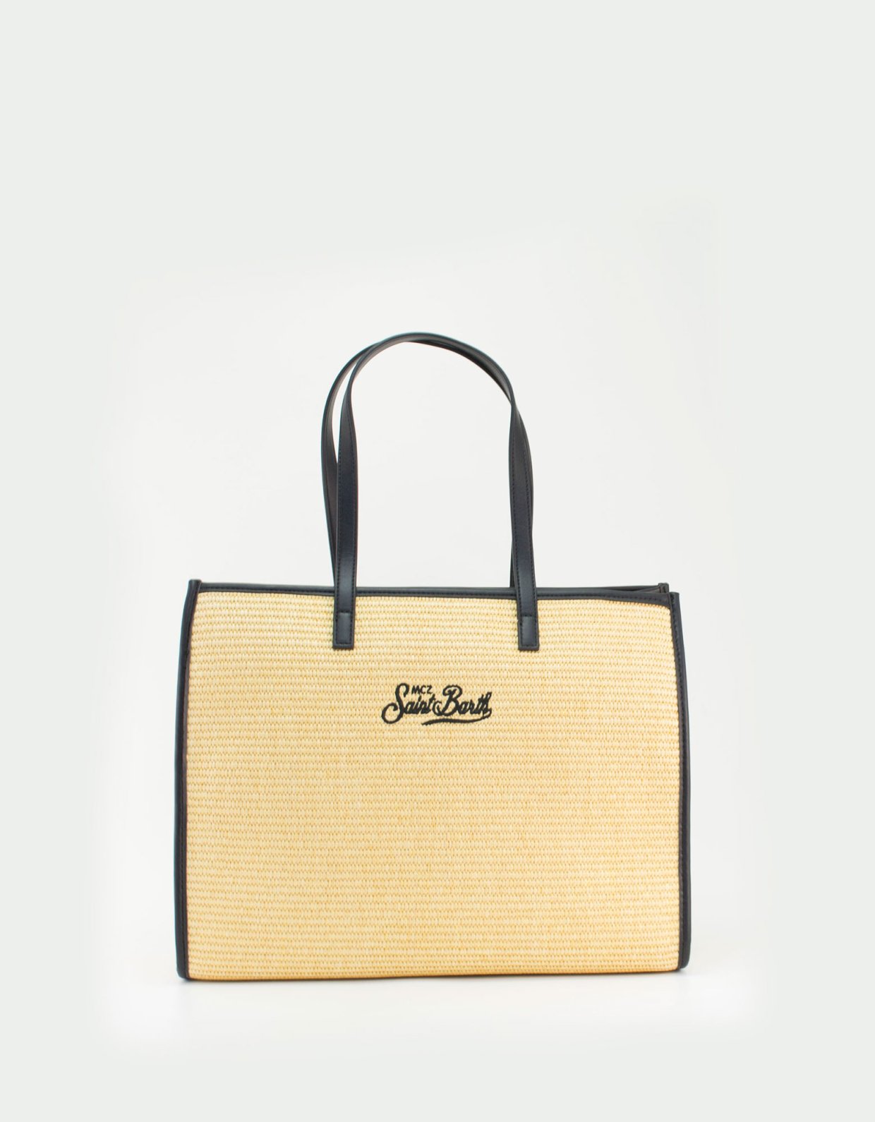 MC2 Saint Barth Vivian black straw handbag
