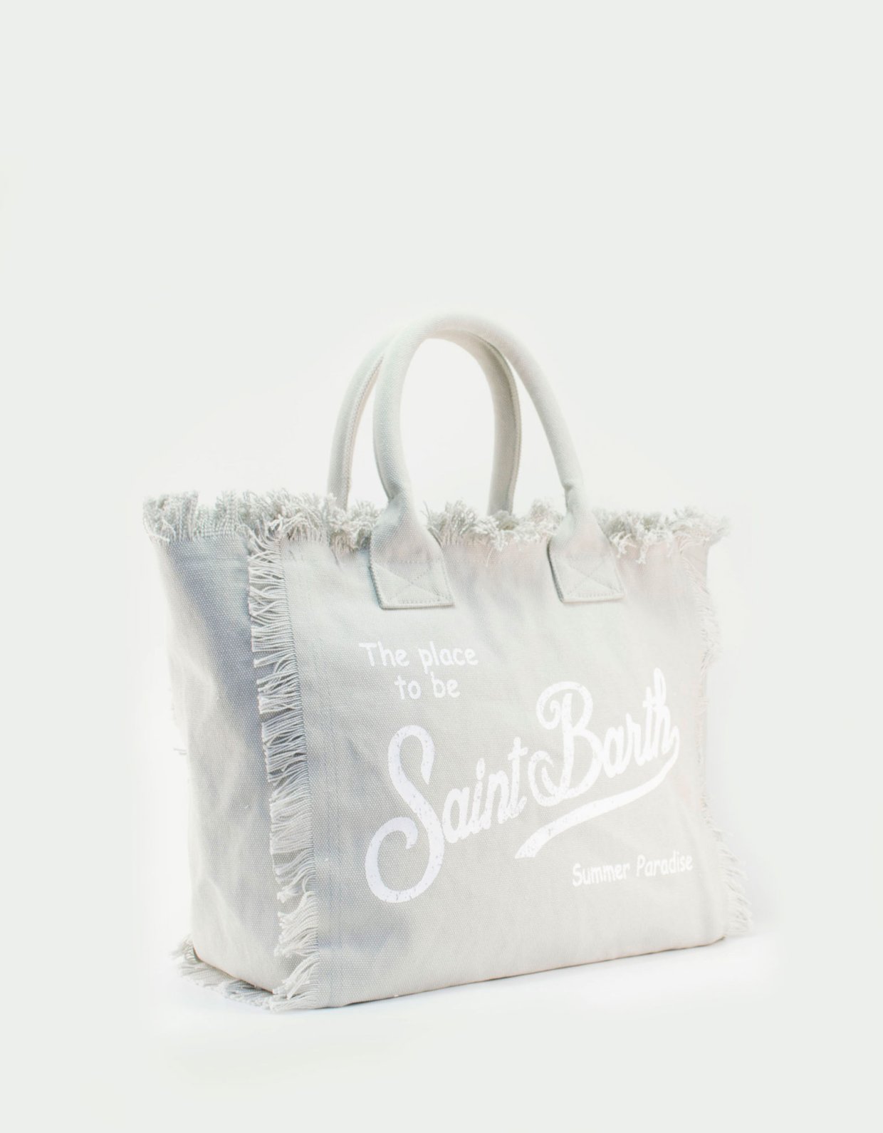 MC2 Saint Barth Vanity grey cotton canvas tote bag