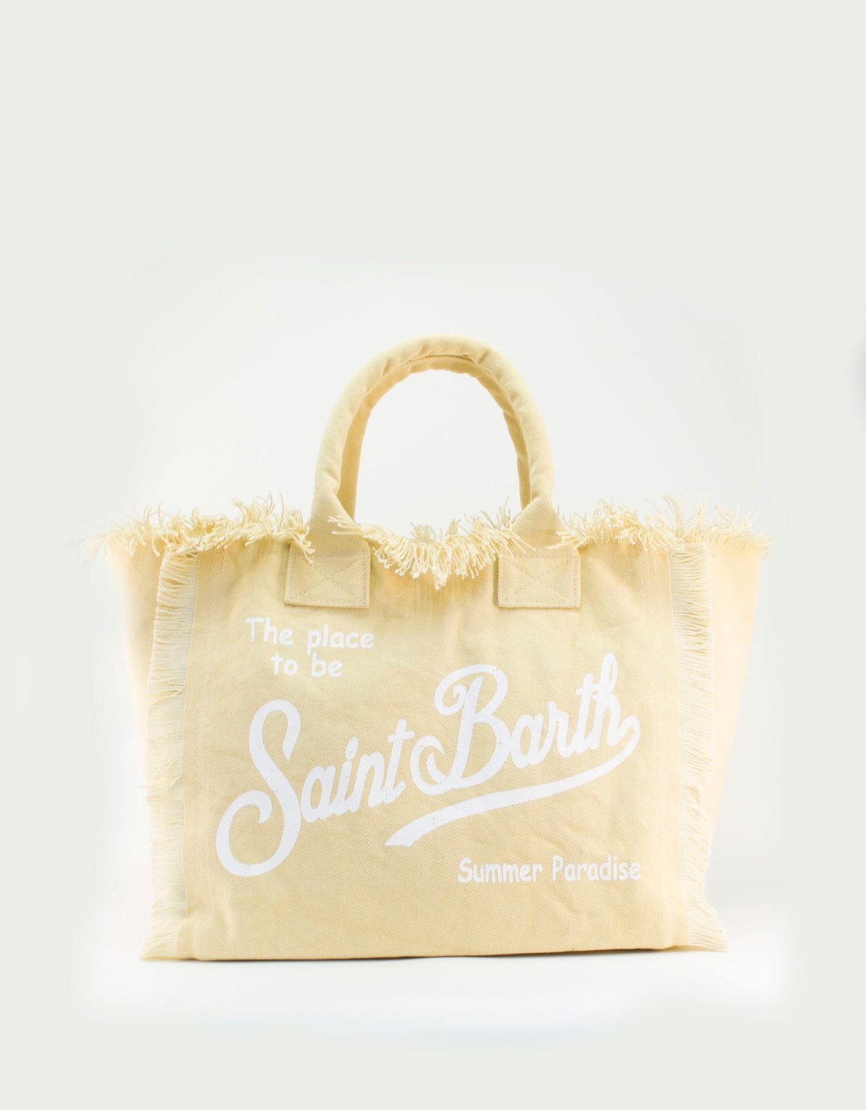 MC2 Saint Barth Vanity beige cotton canvas tote bag
