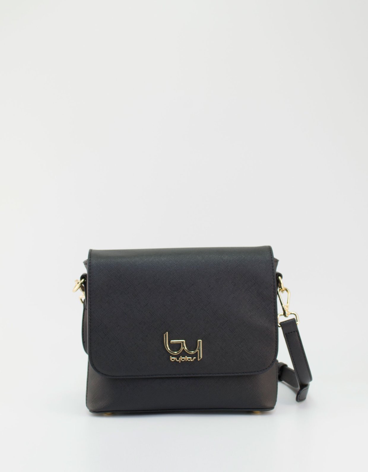 By Byblos Pisa crossbody flap bag black