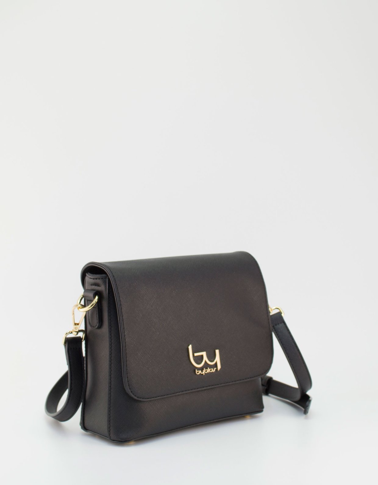 By Byblos Pisa crossbody flap bag black