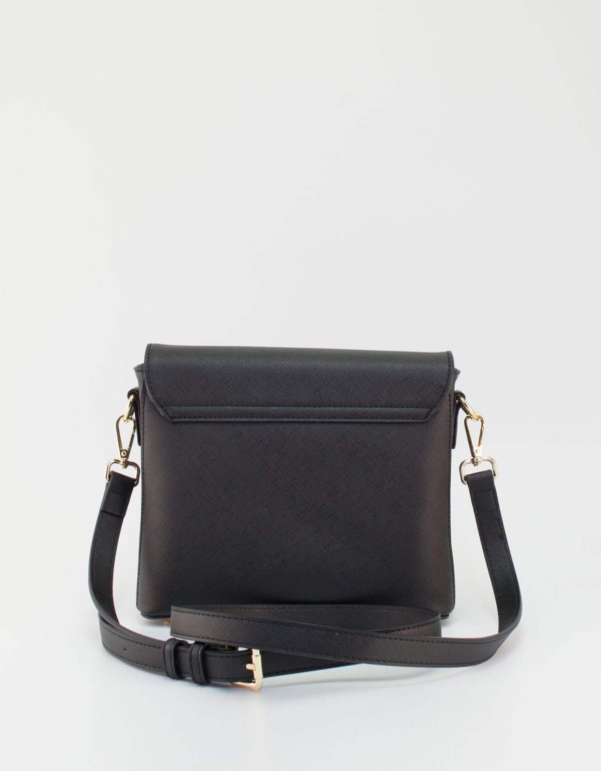 By Byblos Pisa crossbody flap bag black