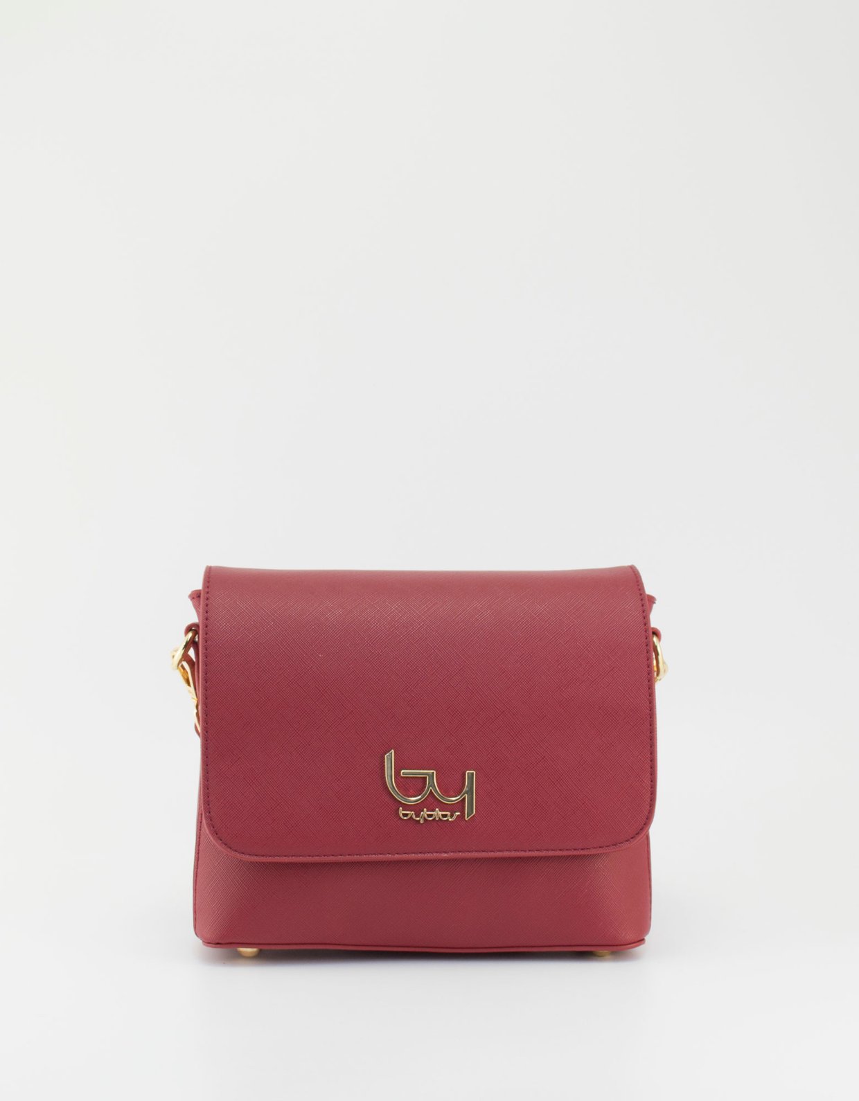 By Byblos Pisa crossbody flap bag ruby red