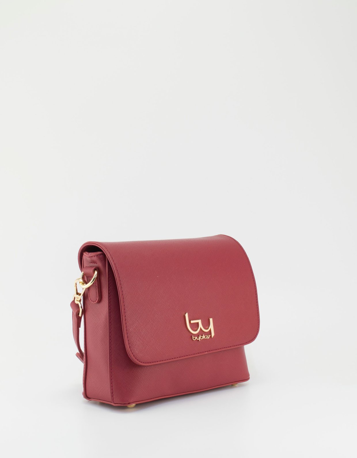 By Byblos Pisa crossbody flap bag ruby red