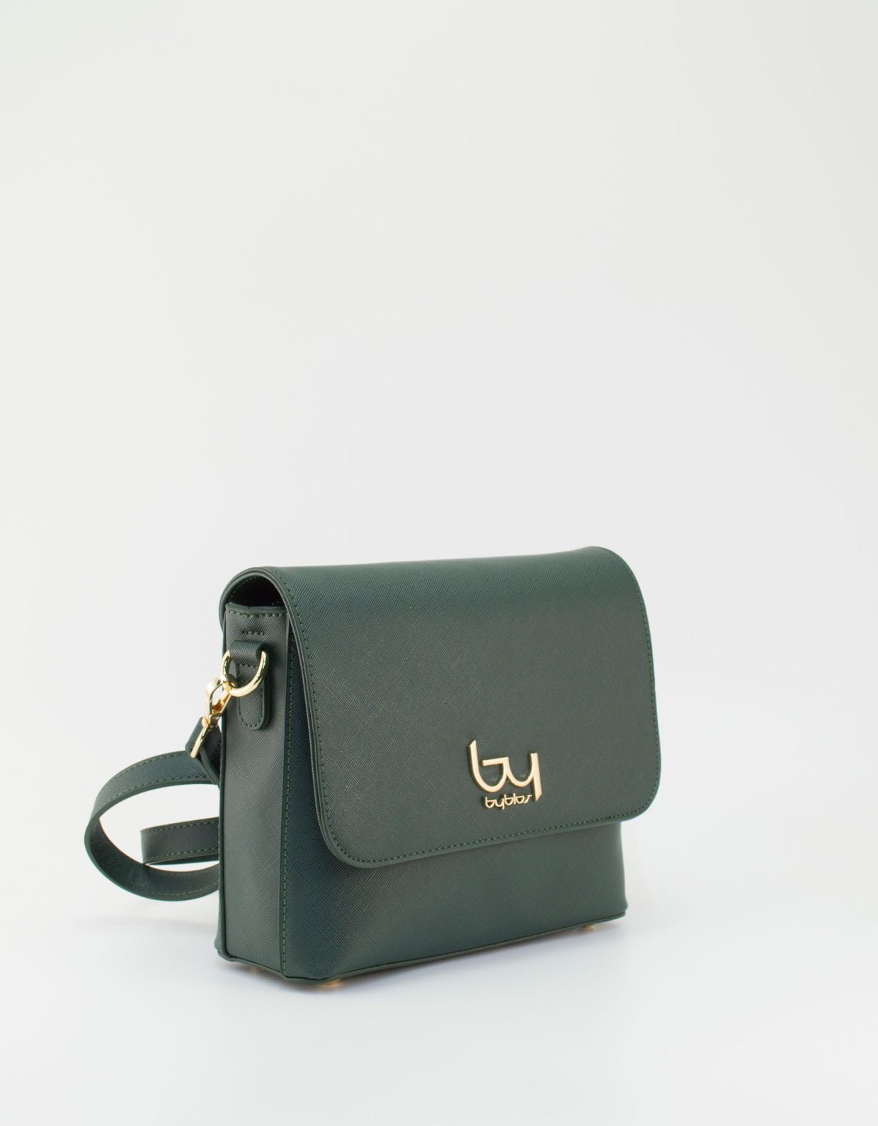 By Byblos Pisa crossbody flap bag forest green