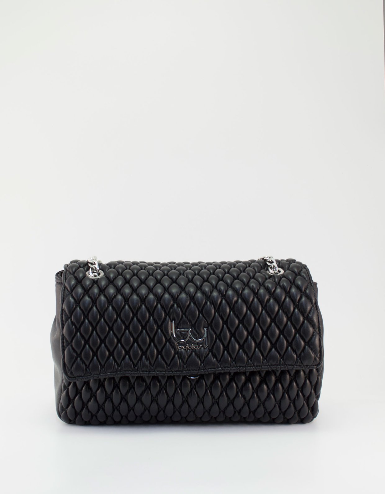 By Byblos Pitti crossbody flap bag black