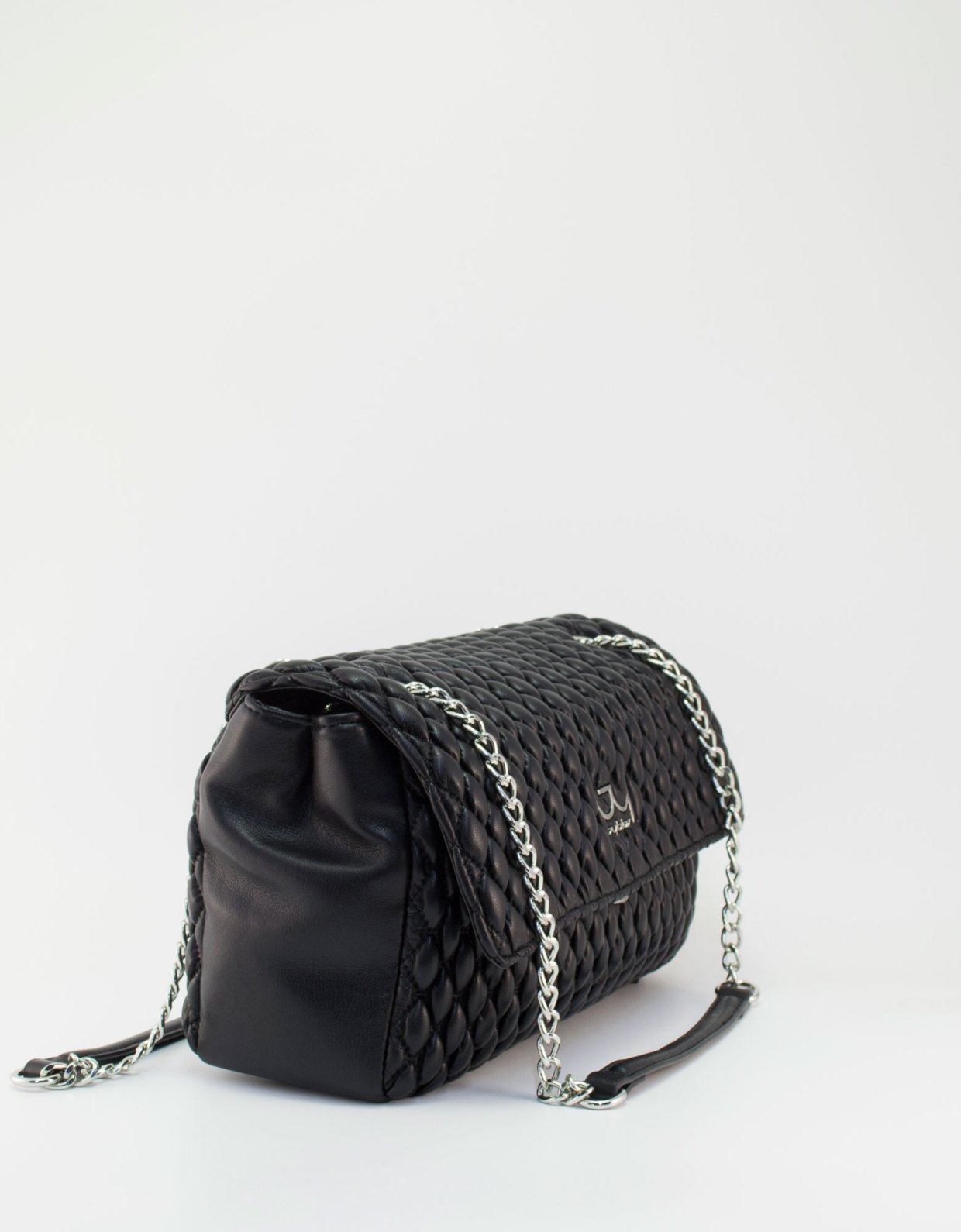 By Byblos Pitti crossbody flap bag black