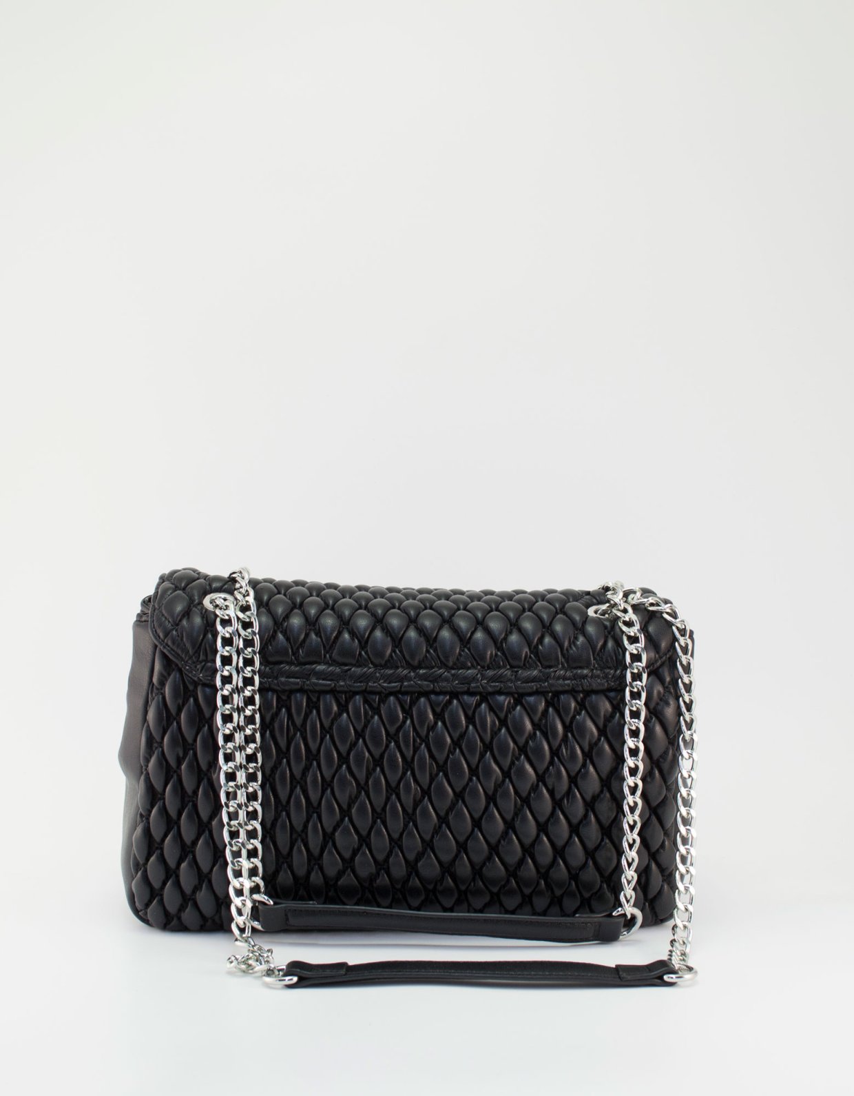 By Byblos Pitti crossbody flap bag black