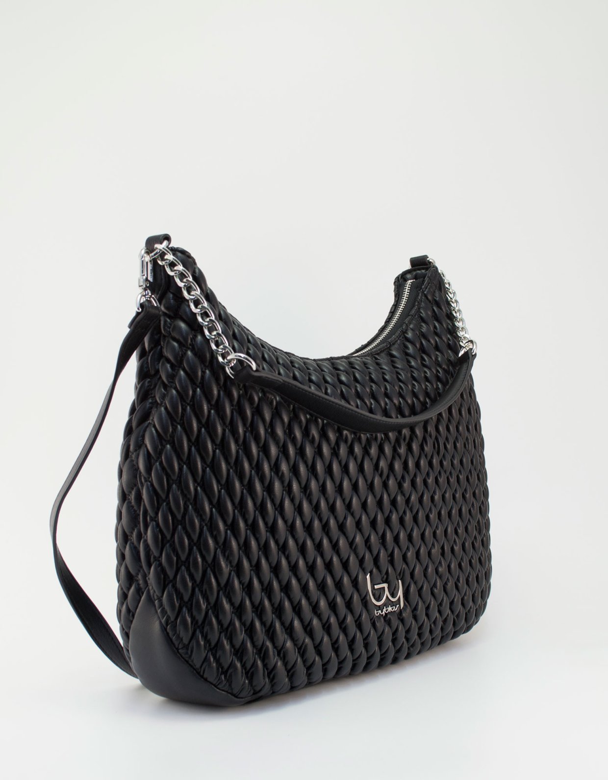 By Byblos Pitti hobo bag black