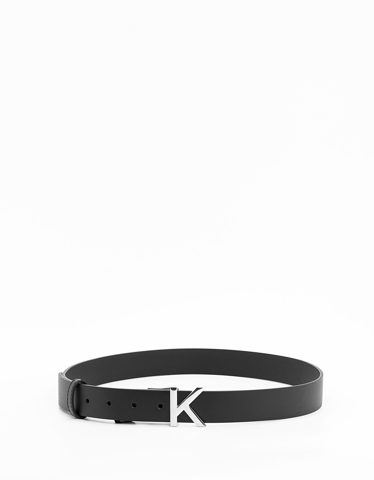 Kendall + Kylie Leather soft KK belt black