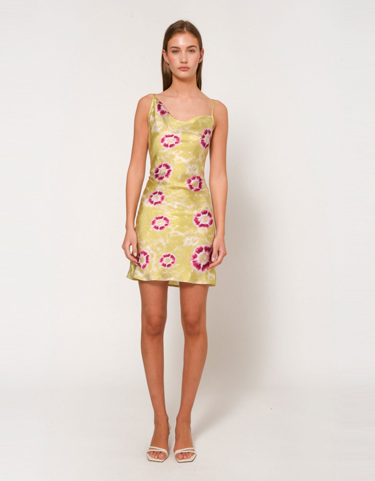 Sunset go Lina dress lime tie die