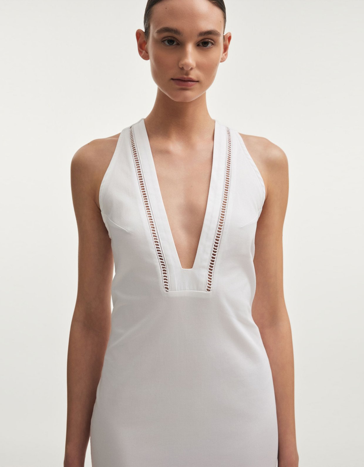 Nadia Rapti Dama dress white