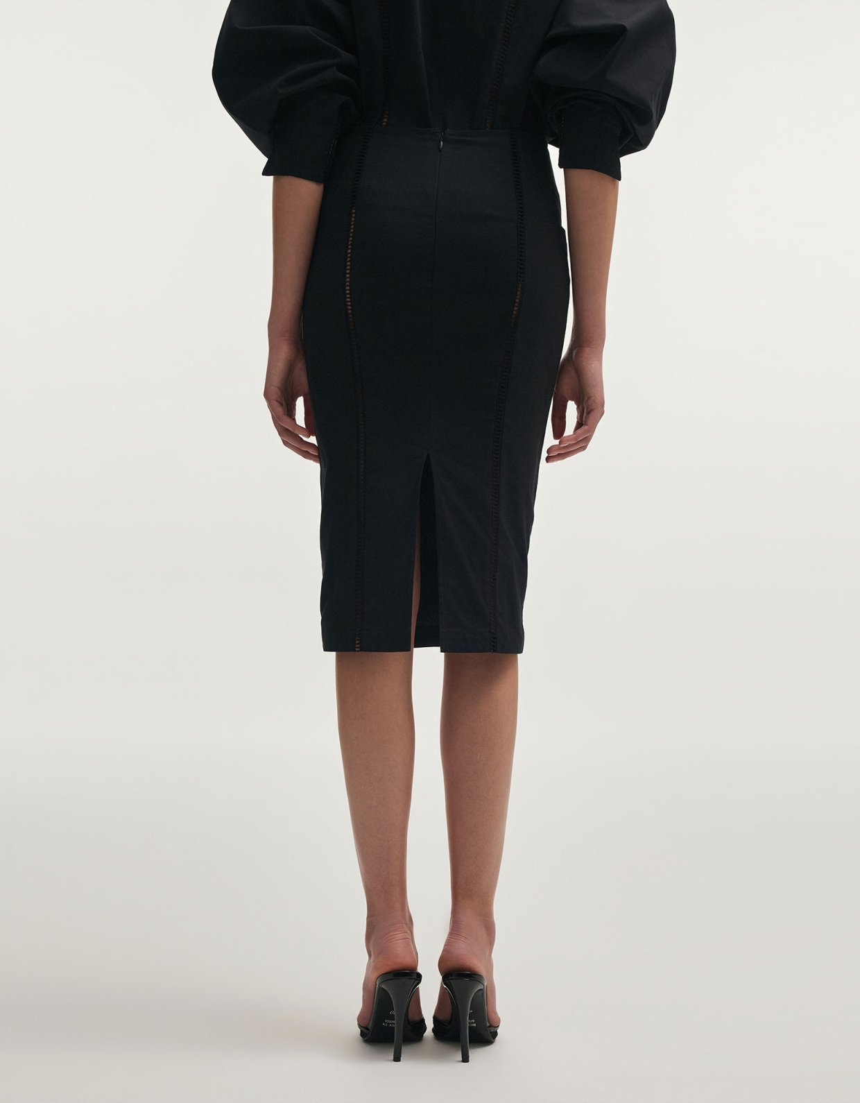 Nadia Rapti Dama midi skirt black