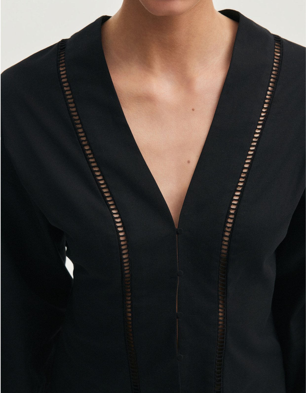 Nadia Rapti Dama shirt black