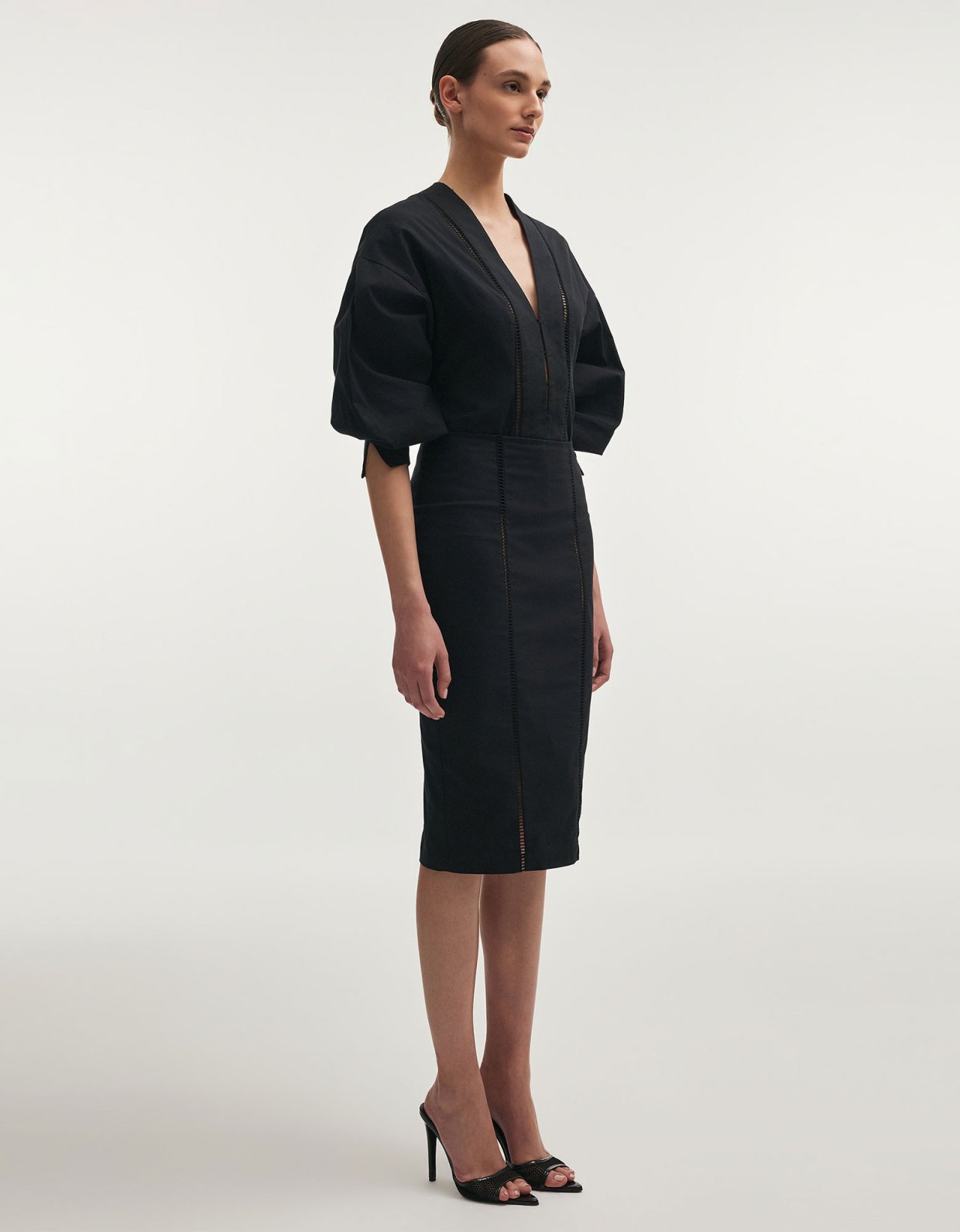 Nadia Rapti Dama shirt black