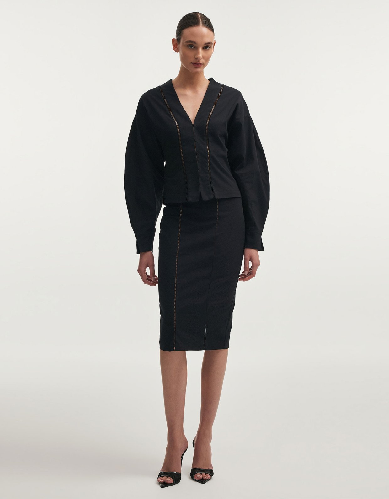 Nadia Rapti Dama shirt black