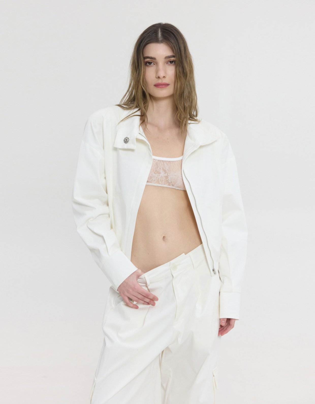 Sunset go Devon jacket white