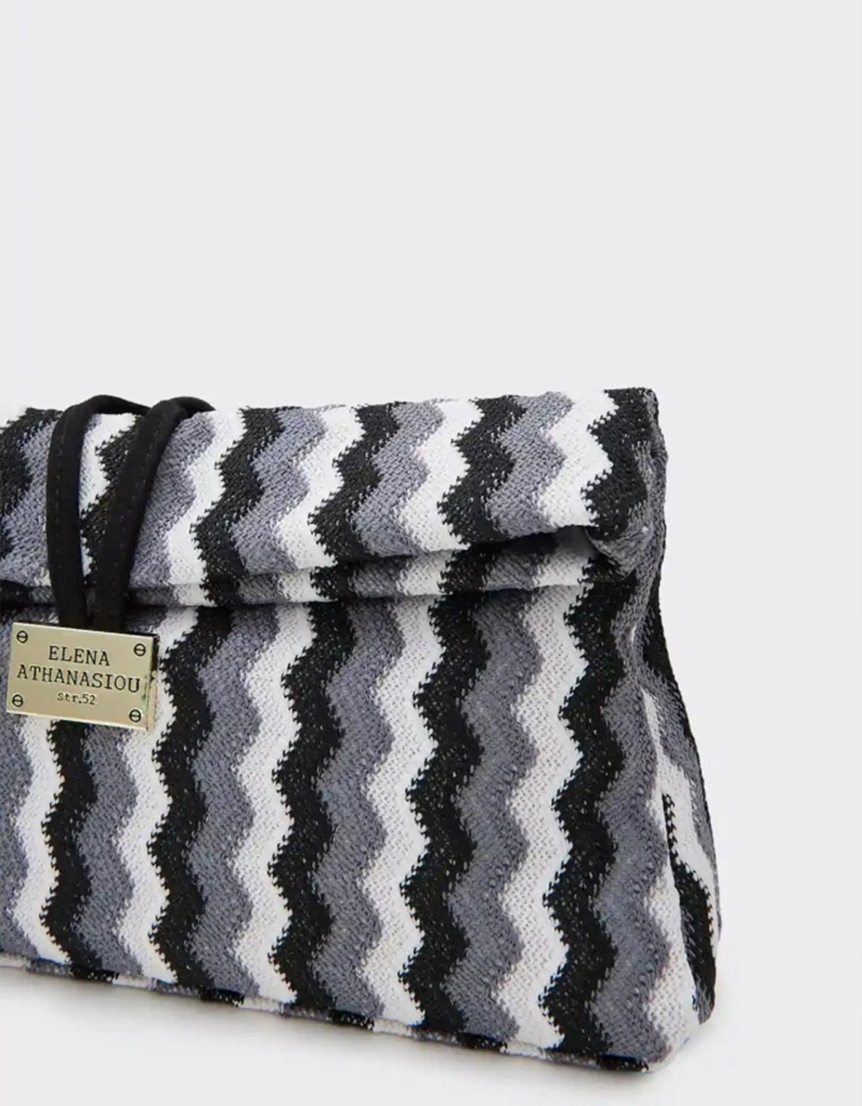 Elena Athanasiou Downtown missoni lunch bag B&W