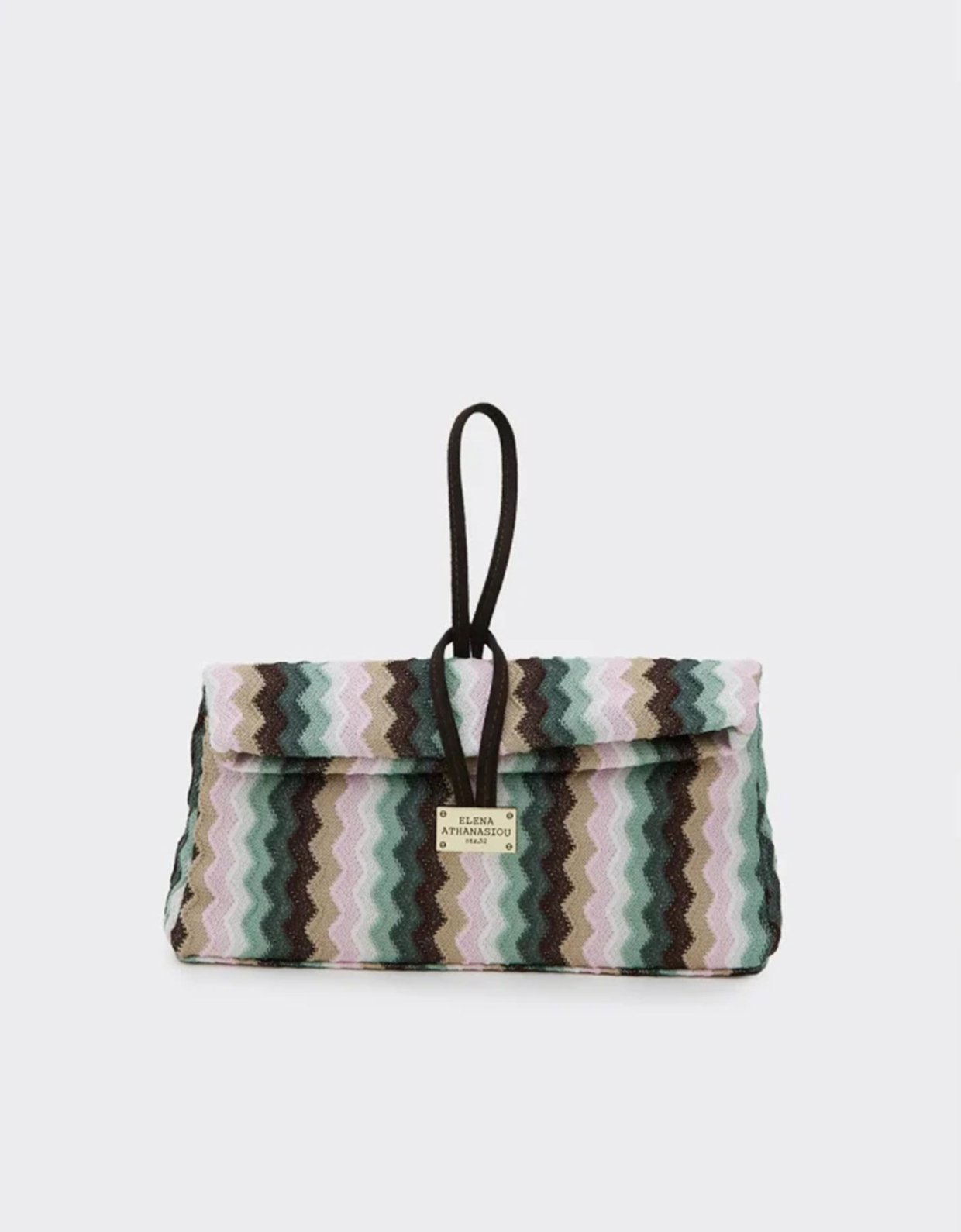 Elena Athanasiou Downtown missoni lunch bag aqua