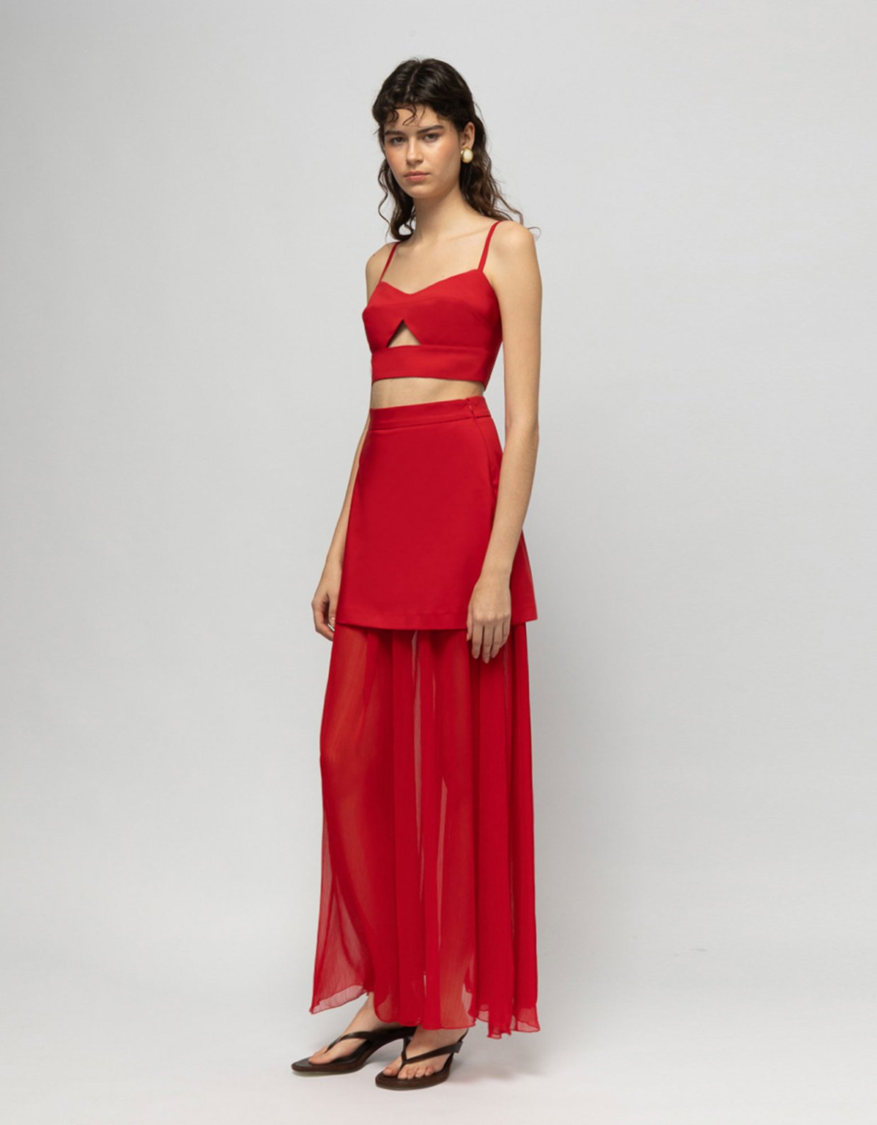 Mallory the label Savara skirt red