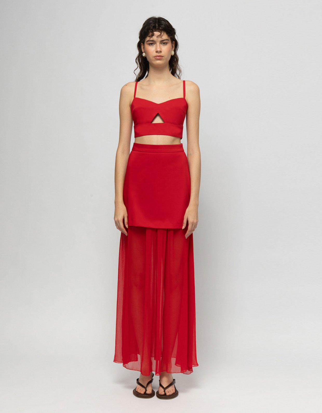 Mallory the label Savara skirt red