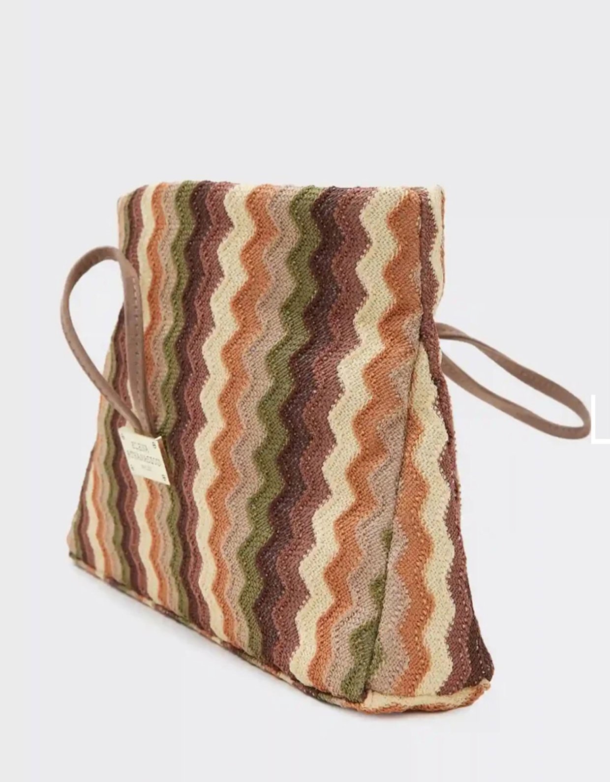 Elena Athanasiou Downtown missoni lunch bag beige