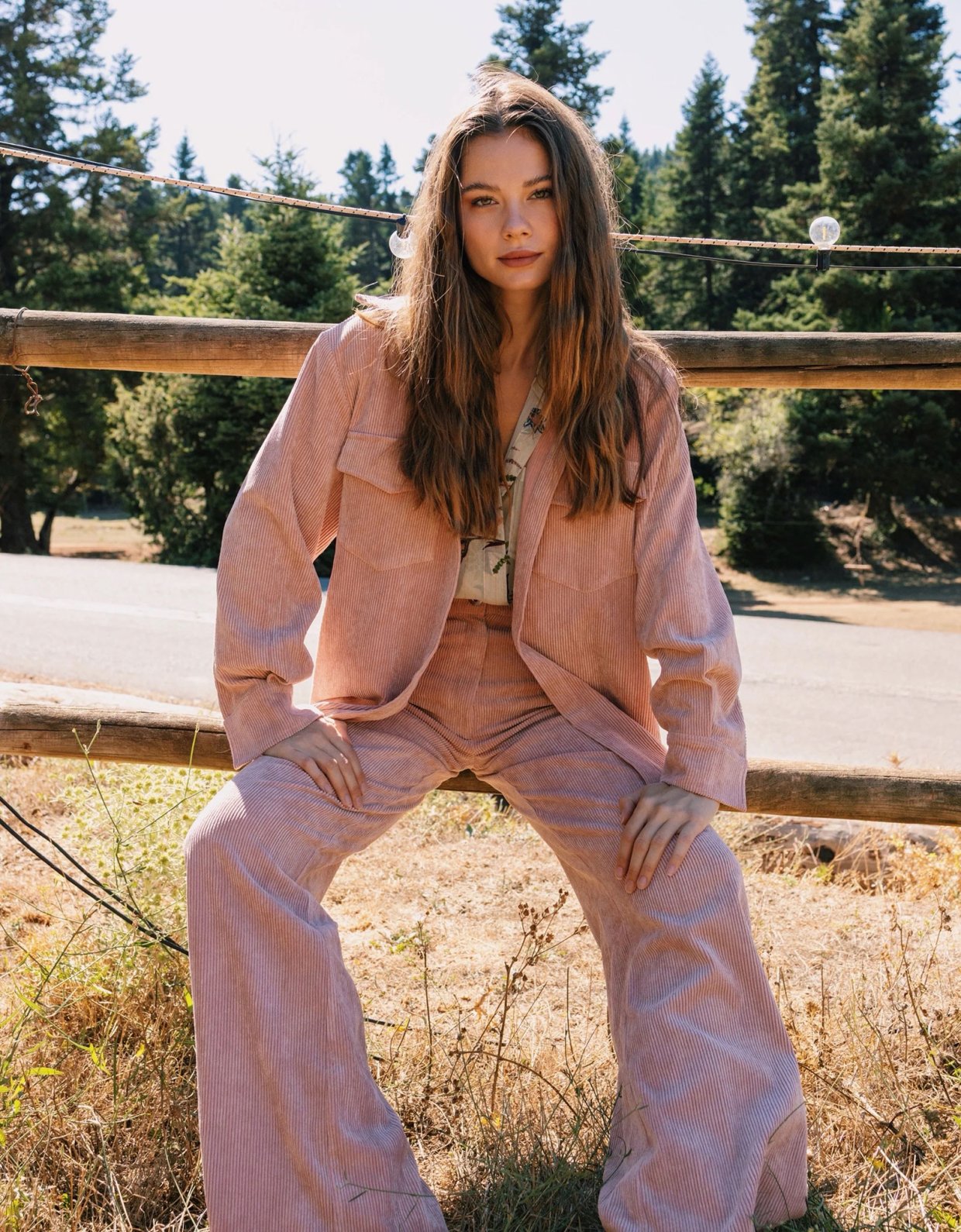 Abstracto Etta jacket pink