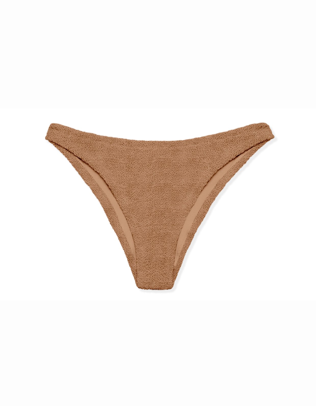 MC2 Saint Barth Elise crinkle swim briefs light brown