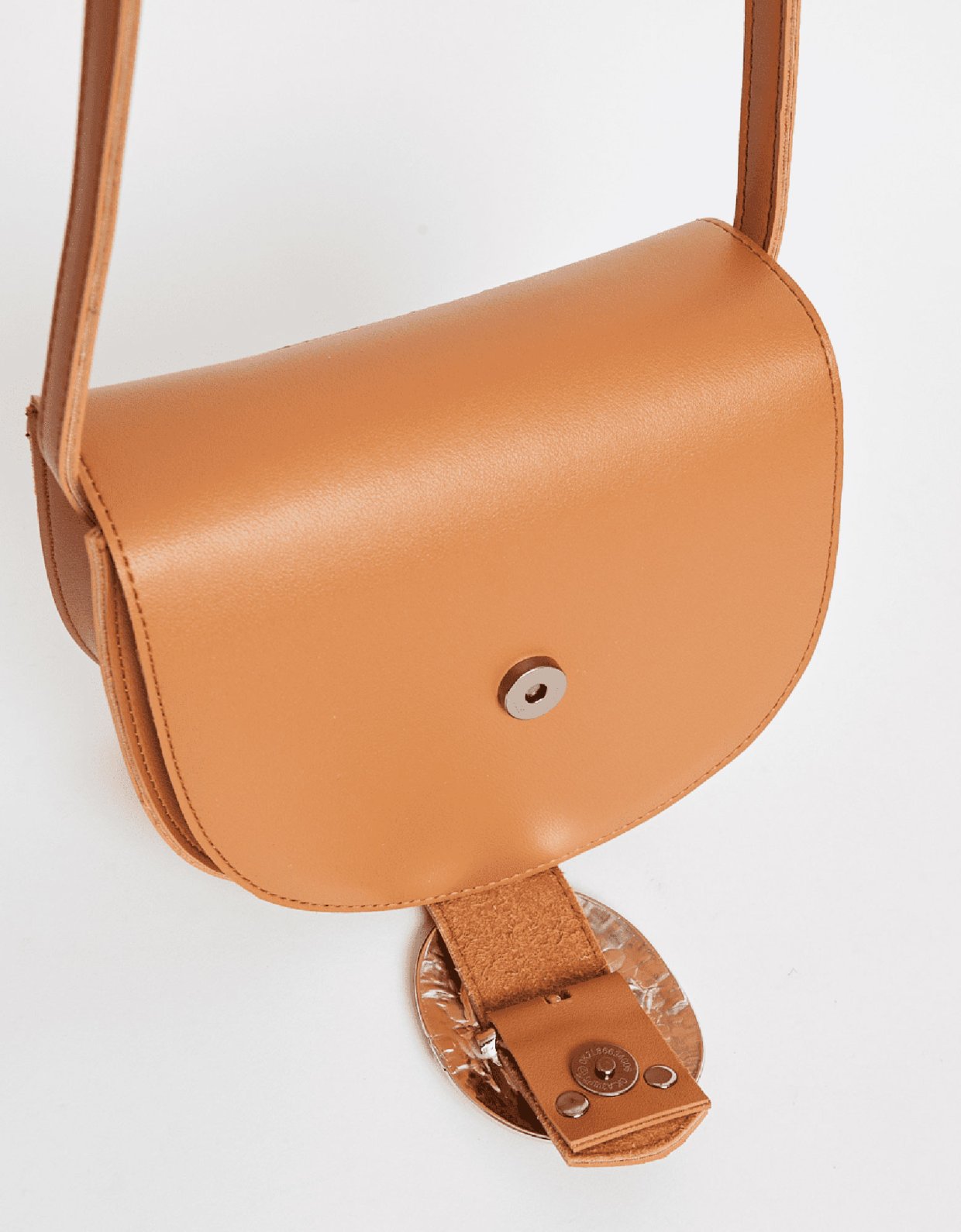 Elena Athanasiou Island crossbody bag cognac