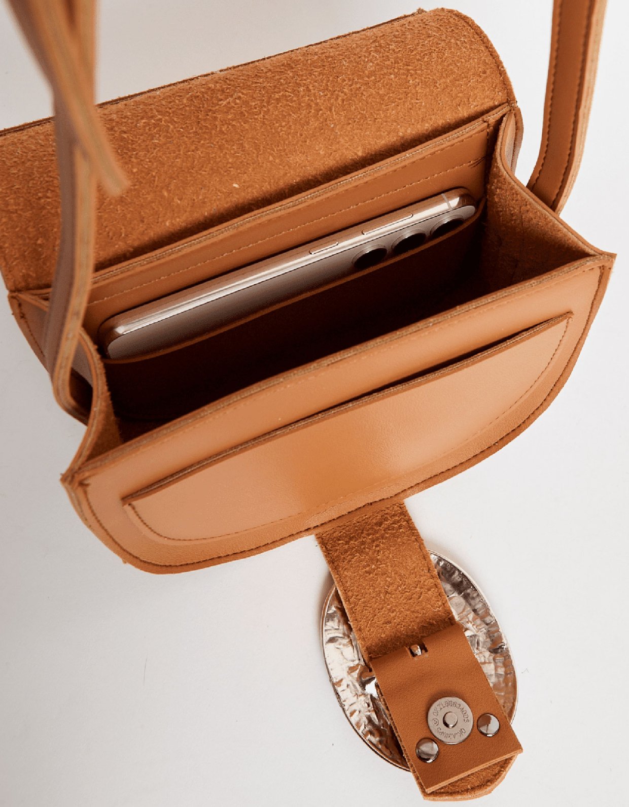 Elena Athanasiou Island crossbody bag cognac