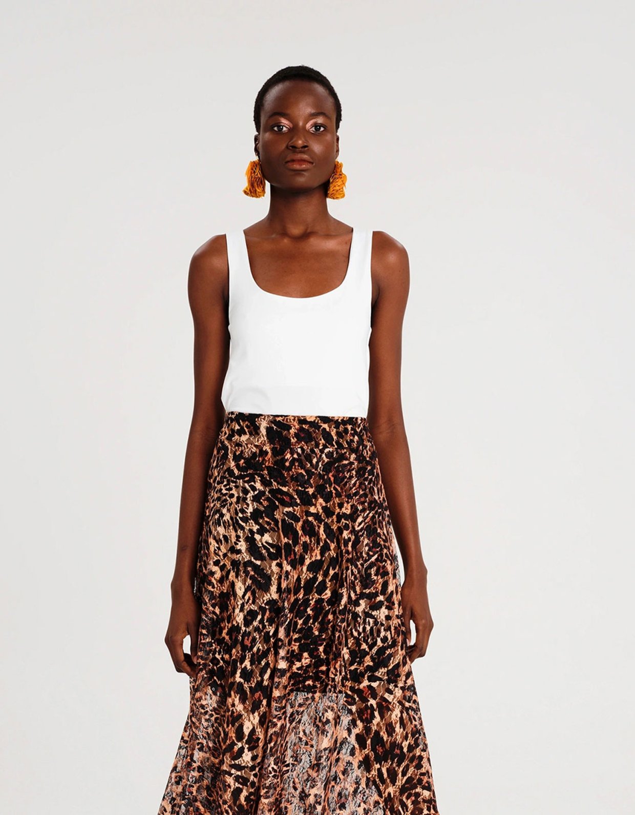 Peace and Chaos Eucalyptus top white