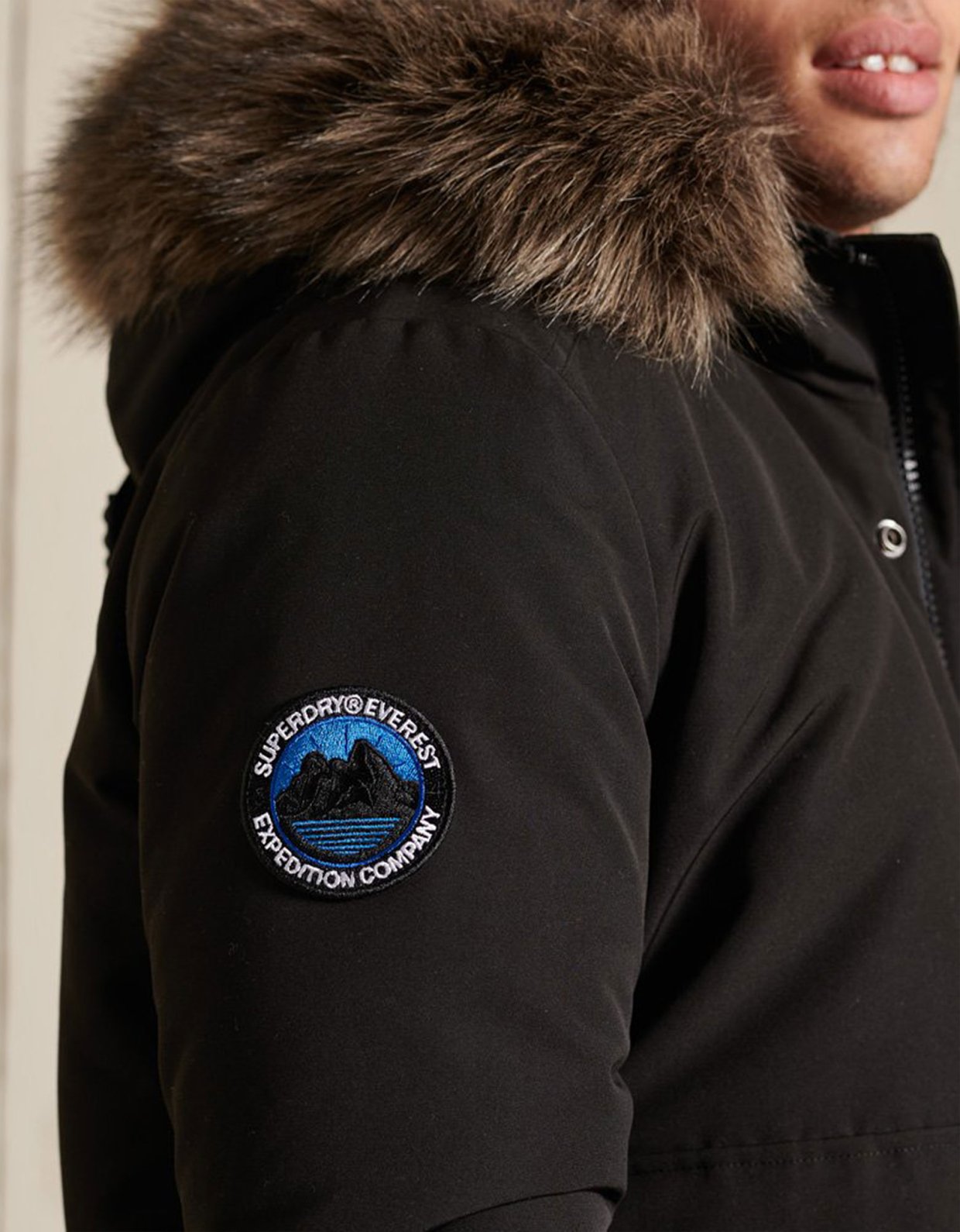 Superdry Everest bomber jacket jet black