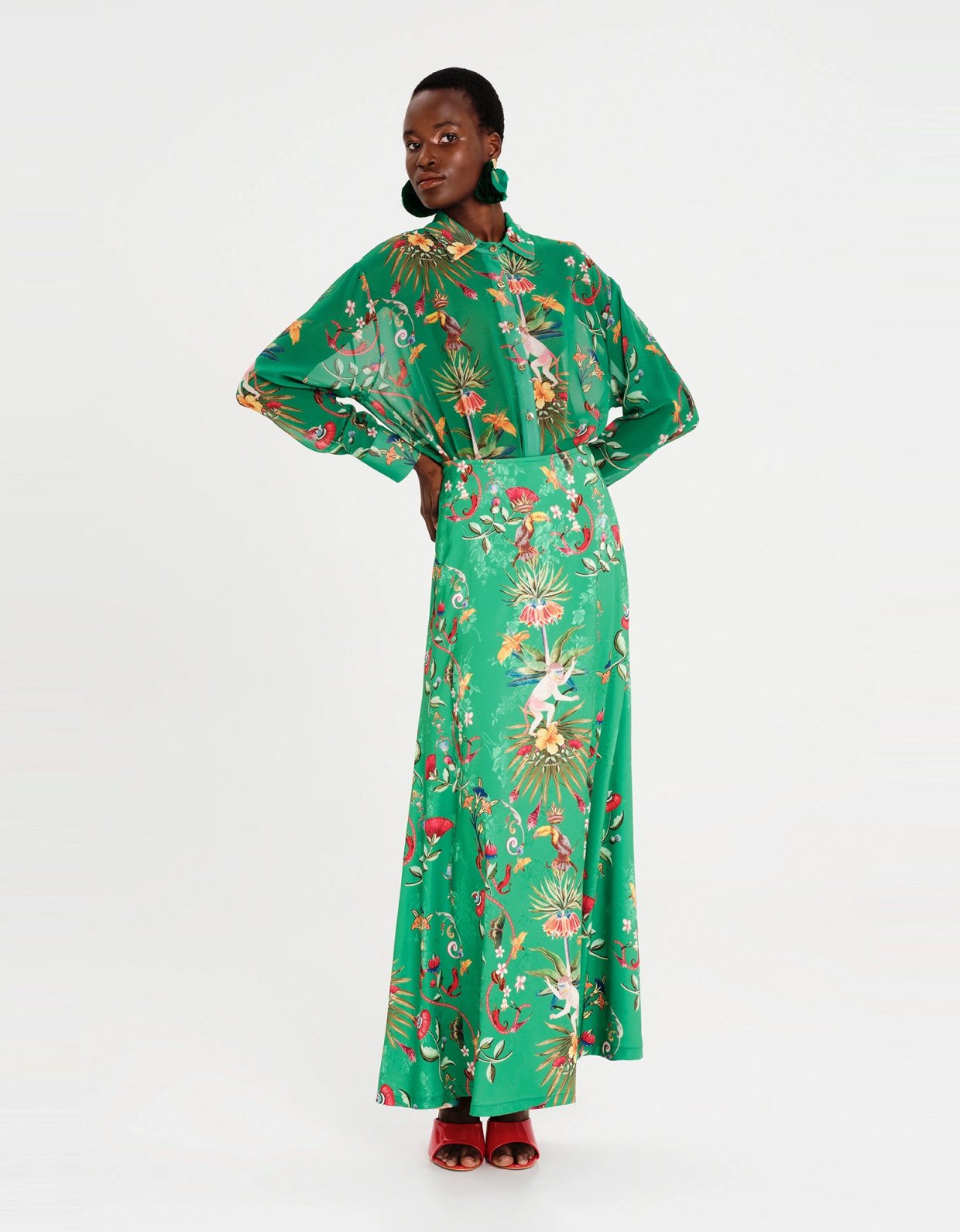 Peace and Chaos Exotic long skirt jacquard