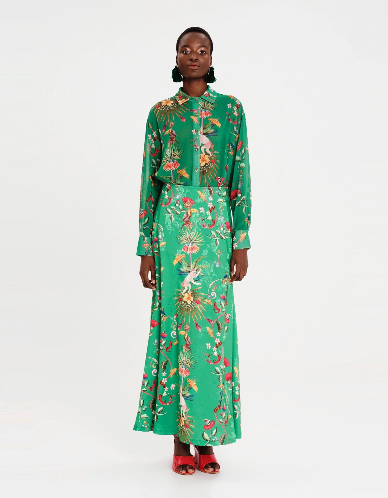 Peace and Chaos Exotic long skirt jacquard