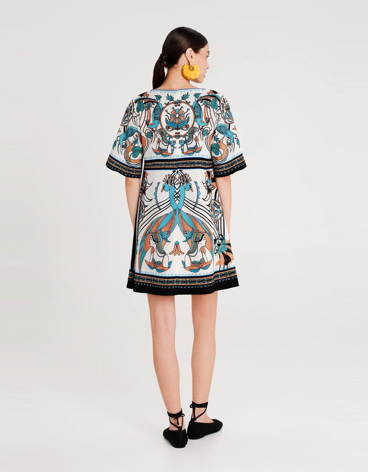 Peace and Chaos Fountain short dress