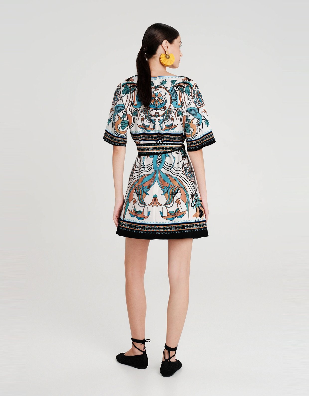 Peace and Chaos Fountain short dress