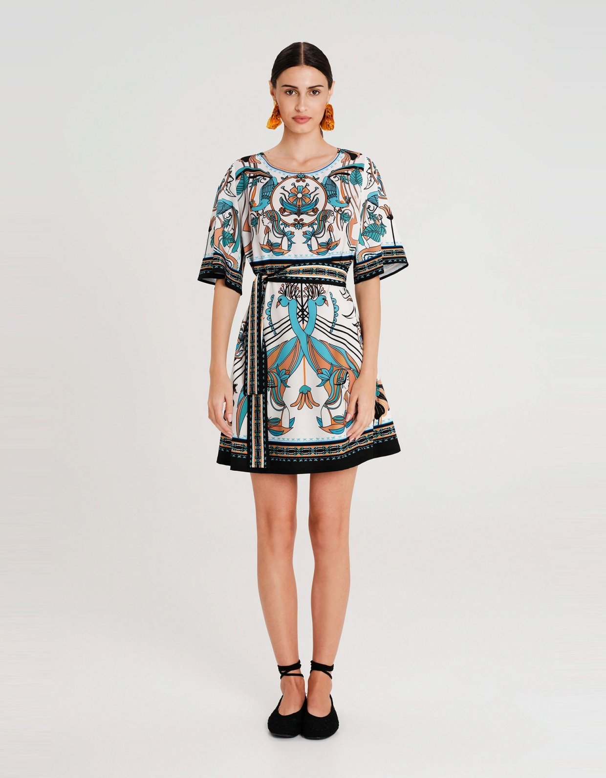 Peace and Chaos Fountain short dress