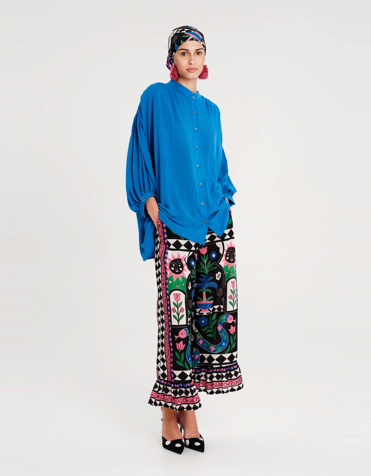 Peace and Chaos Fragility shirt blue