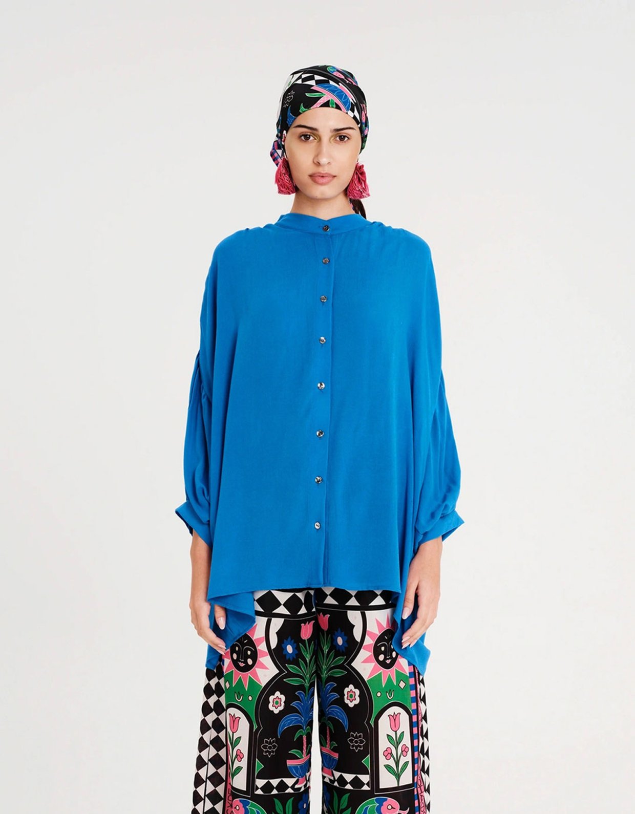 Peace and Chaos Fragility shirt blue