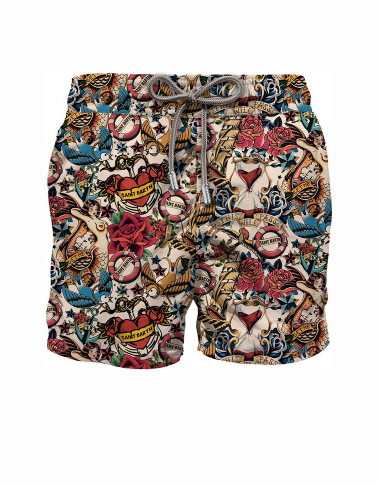 MC2 Saint Barth Gustavia swim shorts with azala print