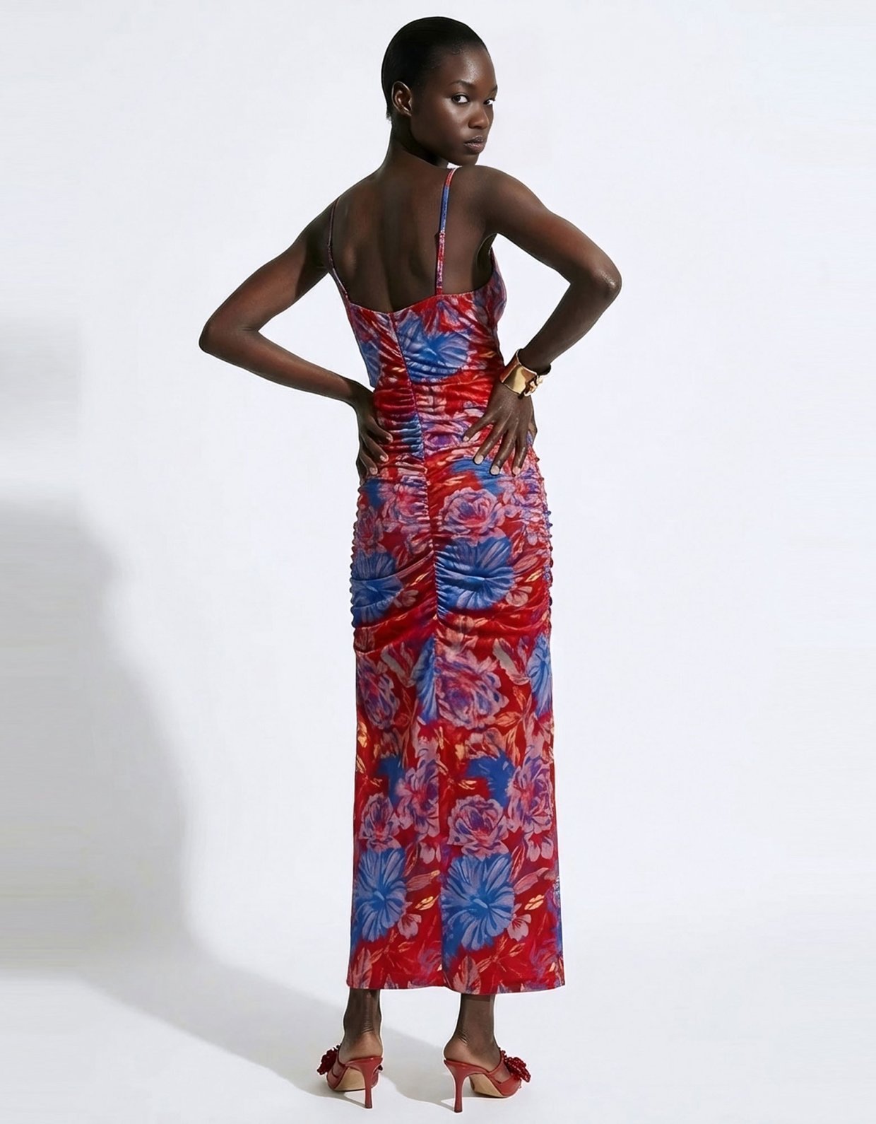 Mallory the label Golden hour floral red dress