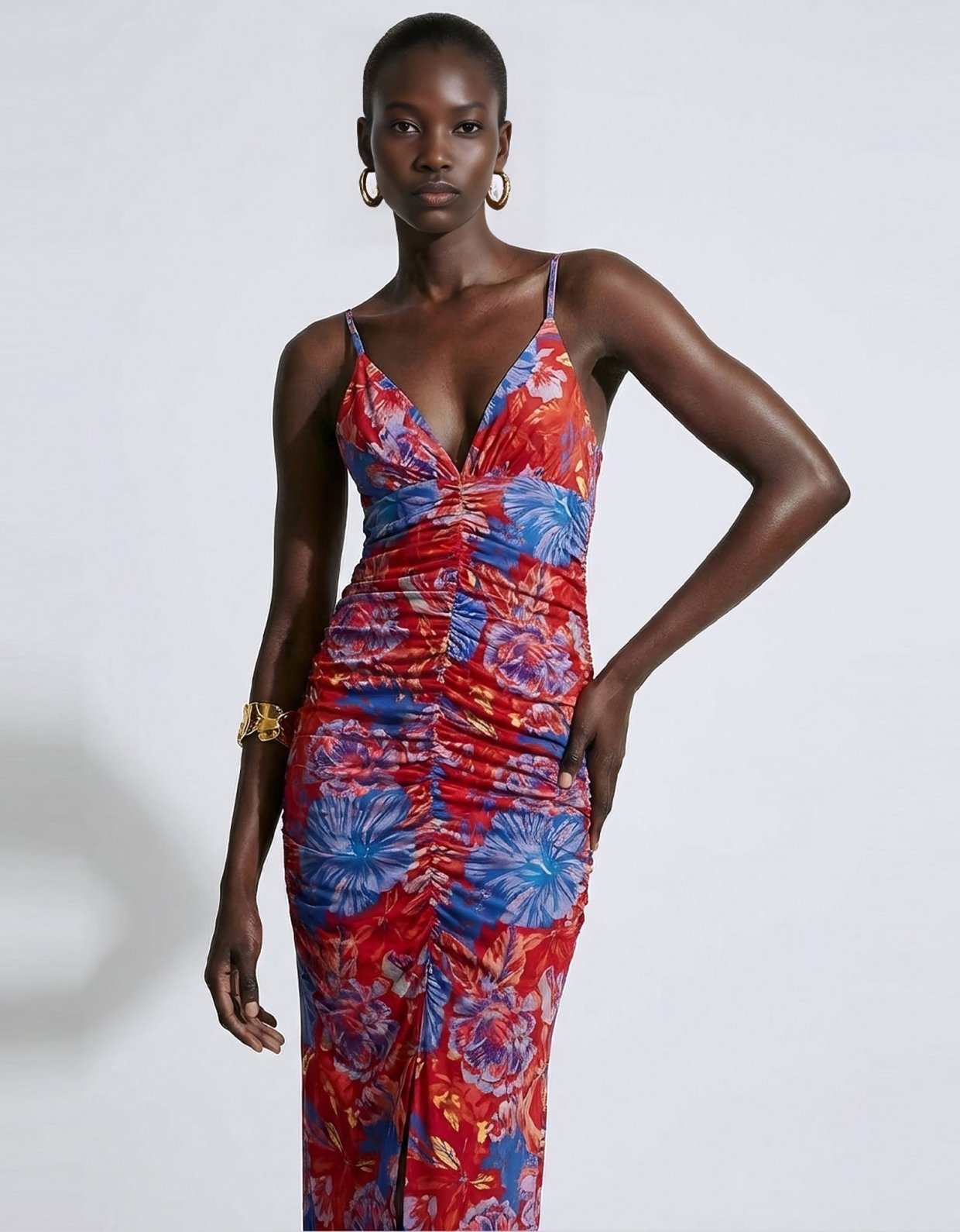 Mallory the label Golden hour floral red dress