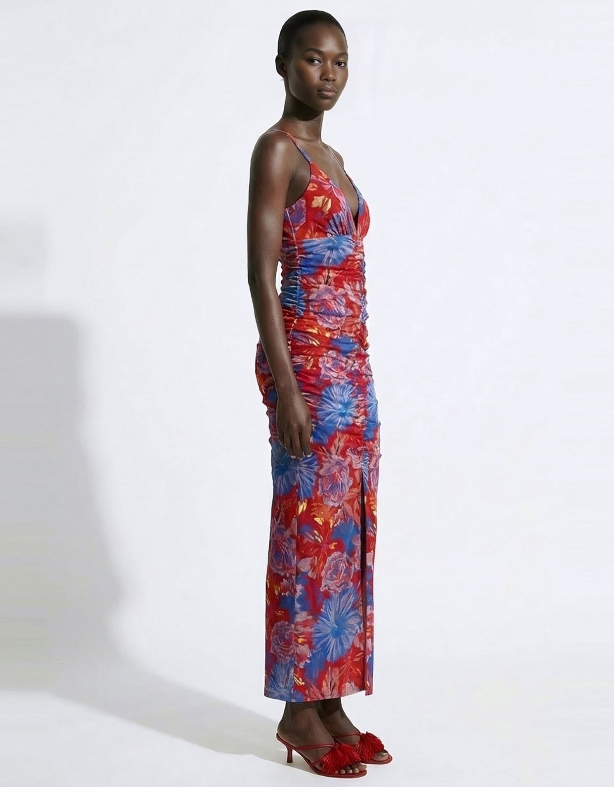 Mallory the label Golden hour floral red dress